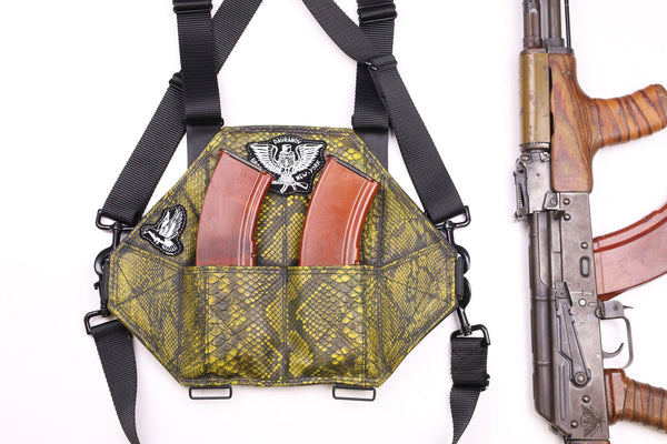 2 Cell Leather AK Chestrig "Distressed Snakeskin"