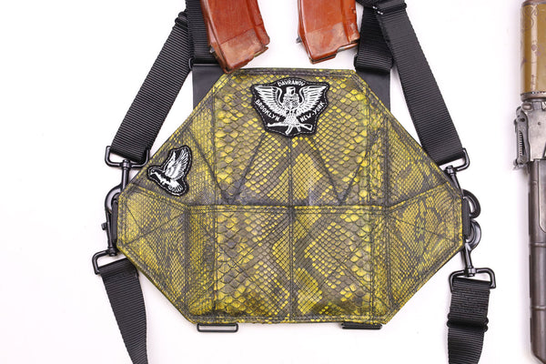 2 Cell Leather AK Chestrig "Distressed Snakeskin"