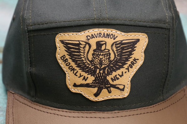 5 Panel Hat x Leather Brim