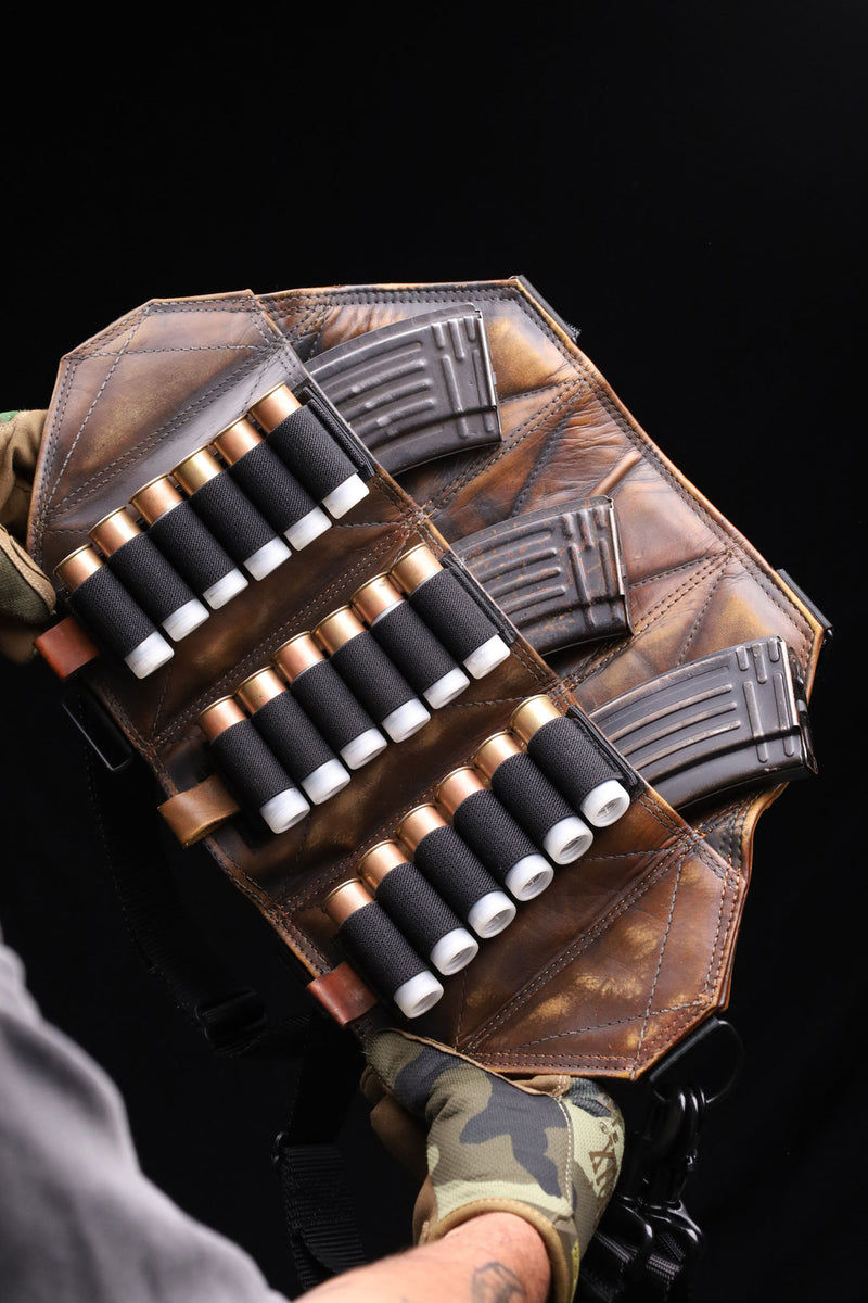 極希少 アルゼンチンメロハー GUNNER/ALL ACCESS 3 Cell Leather Shotgun | AK Chestrig 