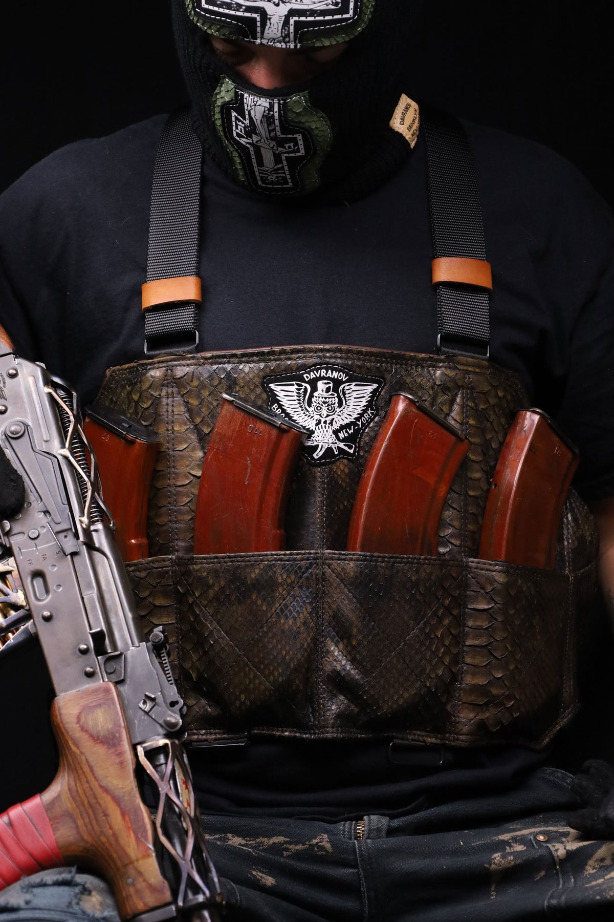 4 Cell Leather Chestrig 