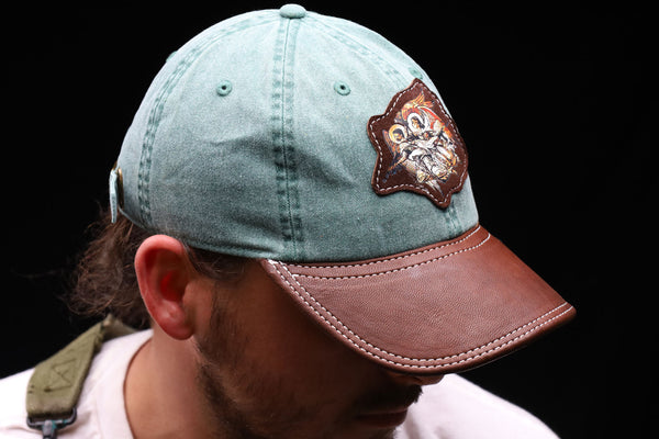 Baseball Cap Leather Brim