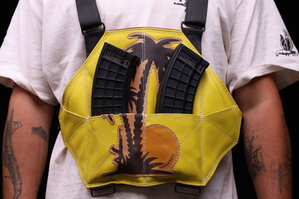 2 Cell Leather Chestrig "Palms"