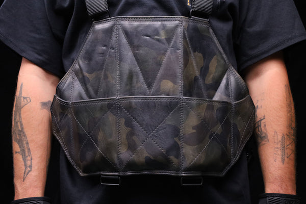 3 Cell Chestrig Distressed "Camo Leather"