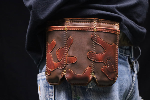 3 Cell SMG Belt Attachment "Camo Leather"