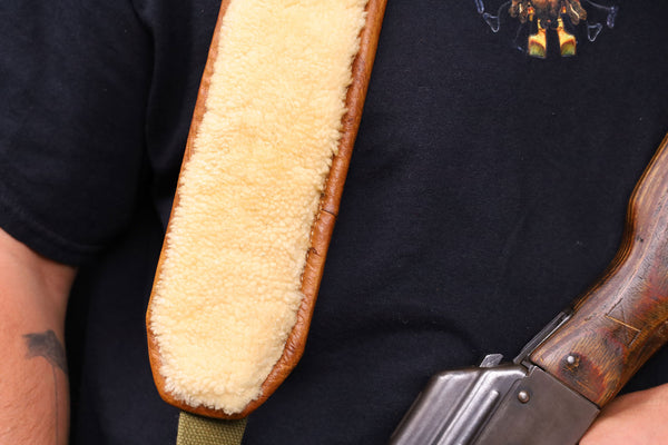 AK-47 Sling with Leather & Shearling