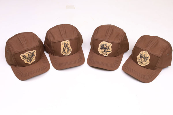 5 Panel Hat "Brown"