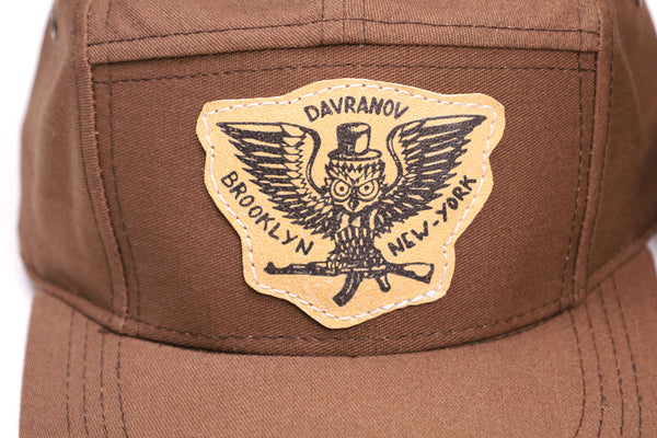 5 Panel Hat "Brown"
