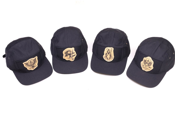 5 Panel Hat "Black"