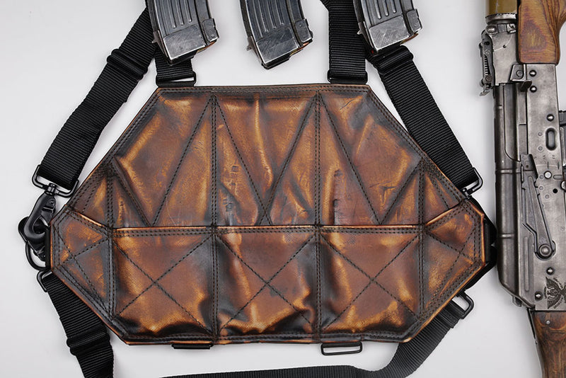 3 Cell Leather AK Chestrig – Davranov