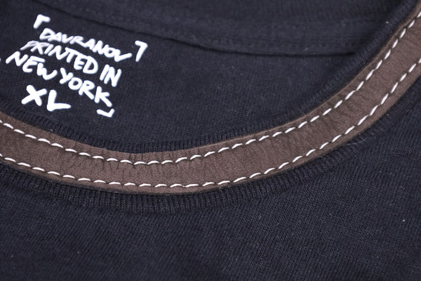 T-Shirt with Leather Trim "Ak Mary"