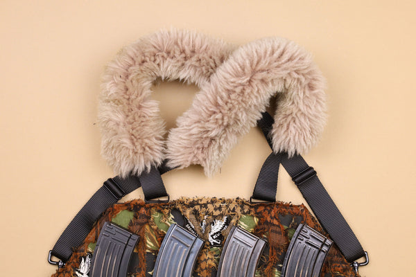 Shearling Shoulder Pads "Mad Max"