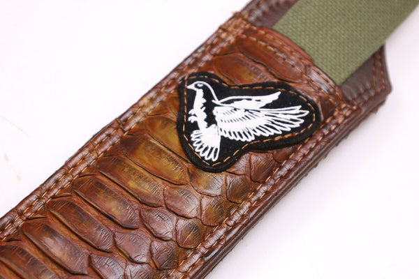 AK-47 Leather Sling "Distressed Snakeskin"