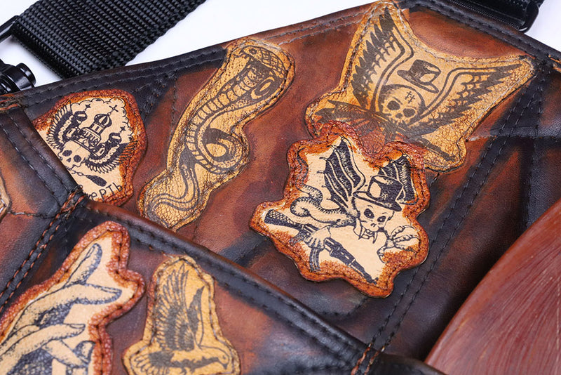 3 Cell Leather Chestrig "Soviet"