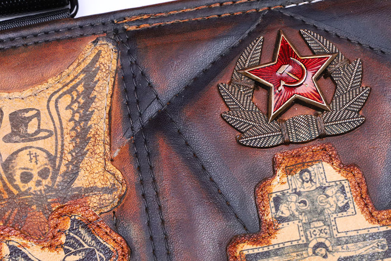 3 Cell Leather Chestrig "Soviet"