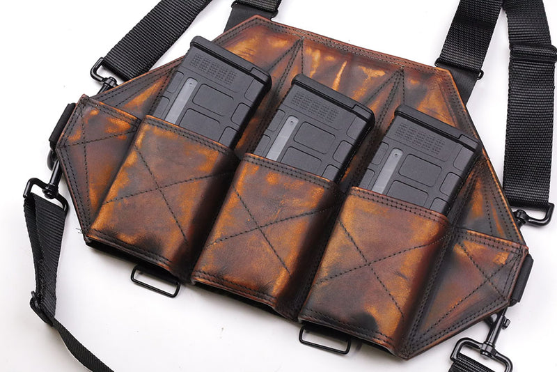 3 Cell Leather Battle Rifle Chestrig – Davranov